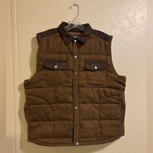 NWT Nomad by Craft + Flow men’s Sueded Colorblock Vest sz L